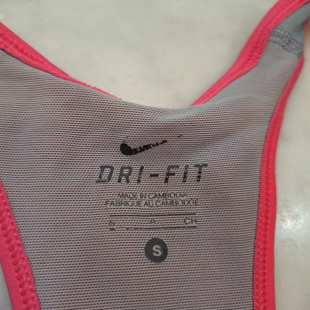 Nike Tank Tops Womens Sm Pink Magenta Dri-FIT Racerback‎ Running Lot of 2 cheer